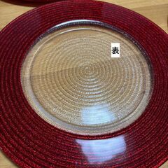 決まりました！中古食器 IVVヘリックス  34cm(レッド)×４枚の画像