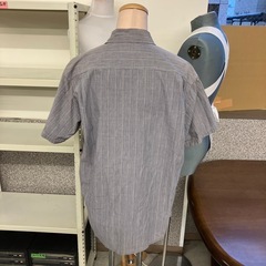 K2510-307 CROCODILE 半袖 シャツ Mサイズ グレー 汚れ有りの画像