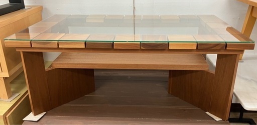 【値下げしました！！】LEGNATEC ガラスセンターテーブルNo.2155● ※現金、クレジット、スマホ決済対応