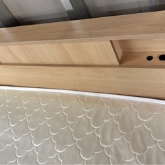 ✨ ダブルベッドセット（マットレス付き） 📦 照明・コンセント付きヘッドボード 🚚 配達可能 / 早い者勝ち ¥27,000の画像
