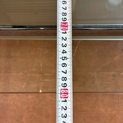 ★オシャレ★ガラステーブル センターテーブル ガラス天板 二段式 清掃済み・高さ約41cm×横幅140cm×奥行き80cm ※かなりの重量が有ります。2人でお越し頂くのをお勧めします。の画像