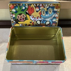 缶ケース🥫ポケモン⚡️お菓子缶🍭小物入れ💍空き缶ポケットモンスター傷•汚れ•サビあり💦カラフルの画像