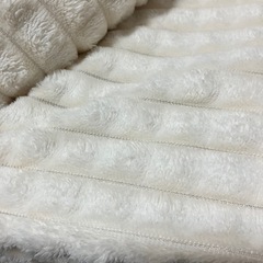 【募集中】シングルサイズ　ぽこぽこ毛布　薄手　ホワイトの画像