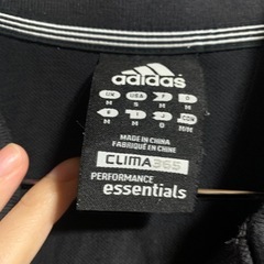 adidas 黒 ポロシャツ Mの画像