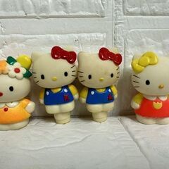 当時物 サンリオ ハローキティソフビフィギュア 指人形 鉛筆キャップ 含む 7点セット ぜんまい 現状品 SANRIO 札幌市 白石店 の画像