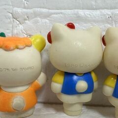 当時物 サンリオ ハローキティソフビフィギュア 指人形 鉛筆キャップ 含む 7点セット ぜんまい 現状品 SANRIO 札幌市 白石店 の画像