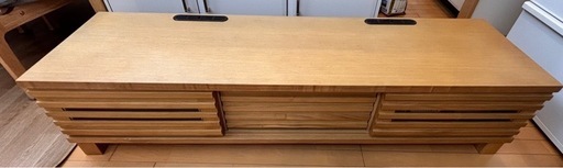 ※10/26まで　テレビボード150cm タモ材　 ナチュラル