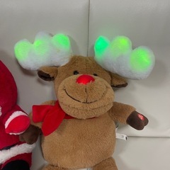 サンタクロース＆トナカイ　ぬいぐるみの画像