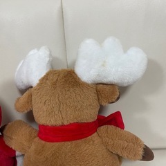 サンタクロース＆トナカイ　ぬいぐるみの画像