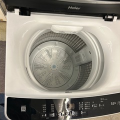 K2510-311 Haier 洗濯機 JW-U55A 2023年製 動作確認済み キズ汚れ有りの画像