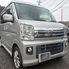 カーセンサー全国最安値！令和１年式 エブリィワゴンoem タウンボックス Gスペシャル★総額55万円★4WD ターボ ナビ BT音楽 フルセグTV AA評価4点 装備充実 両側パワスラ 衝突軽減 修復歴なし！の画像