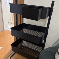キッチンワゴンブラックの画像