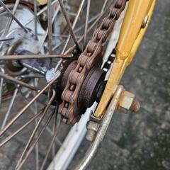 リサイクルショップどりーむ荒田店　No548　自転車　シティサイクル　26インチ　イエロー　エコチャリNo22462Uの画像