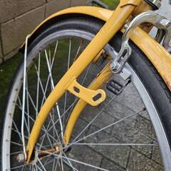 リサイクルショップどりーむ荒田店　No548　自転車　シティサイクル　26インチ　イエロー　エコチャリNo22462Uの画像