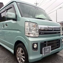 H29年式 スズキ エブリィワゴン 機関良好★総額47.8万円★カーセンサー最安値 ナビ フルセグTV Bカメラ BT音楽 ETC ターボ DA17W 衝突軽減ブレーキ 修復歴なし！の画像