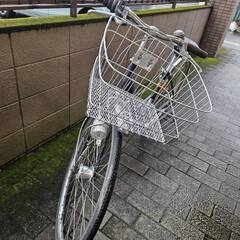 リサイクルショップどりーむ荒田店　No549　自転車　シティサイクル　27インチ　ブラック　エコチャリNo22461Uの画像