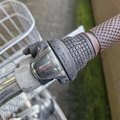 リサイクルショップどりーむ荒田店　No549　自転車　シティサイクル　27インチ　ブラック　エコチャリNo22461Uの画像