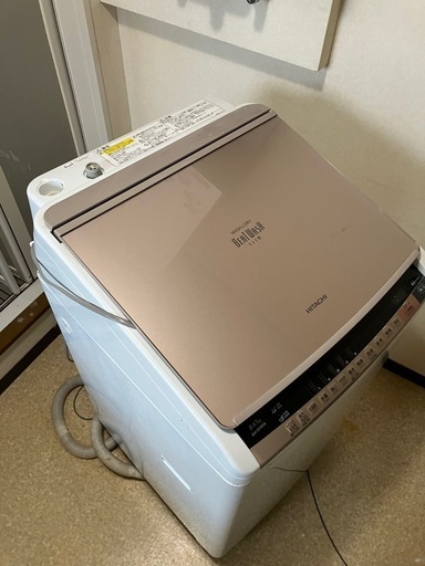 日立　ビートウォッシュ　BEAT WASH １日限定 BW-DV80A 8kg シャンパン　2016年製