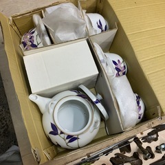急須　湯呑み　ティーカップセットの画像