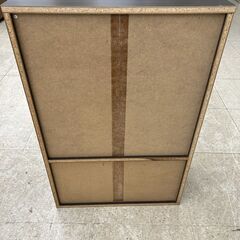 ★リユースのサカイ高崎店★TJ13118  食器棚 ダークブラウン H90×D29×W59.5 クリーニング済みの画像