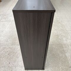★リユースのサカイ高崎店★TJ13118  食器棚 ダークブラウン H90×D29×W59.5 クリーニング済みの画像