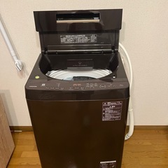 美品　東芝　TOSHIBA 全自動洗濯機　AW-10SD7(T) 2020年購入　洗濯10k  木目調の画像
