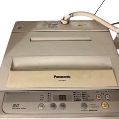 【取引中】洗濯機　パナソニック　5L 一人暮らし向けの画像