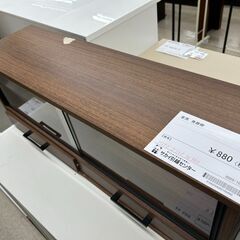 ★リユースのサカイ高崎店★TJ13119  食器棚 ブラウン H29×D22×W80 クリーニング済みの画像