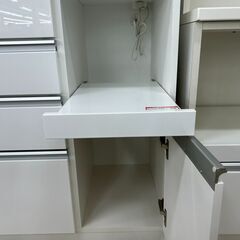 ★リユースのサカイ高崎店★TJ13123 NITORI レンジボード 白 H200.5×D50.5×W89.5 クリーニング済みの画像