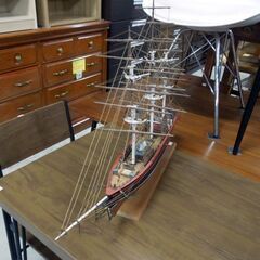 カティ・サーク 模型 完成品 台付き オブジェ CUTTY SARK 全長74cm 札幌市東区 新道東店の画像