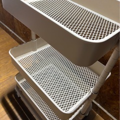 J2106   スチールワゴン　キャスター付き　キッチンワゴン　の画像