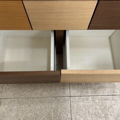 ★リユースのサカイ高崎店★TJ13126  食器棚 ブラウン H180.5×D39.5×W80 クリーニング済みの画像