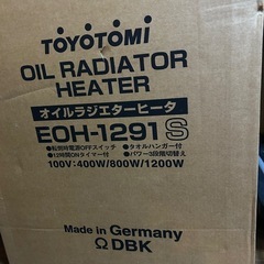 トヨトミ　オイルラジエターヒーター中古品ジャンク①
の画像
