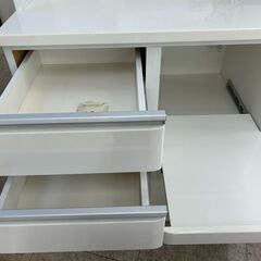 ★リユースのサカイ高崎店★TJ13127 NITORI 食器棚 白 H200.5×D50.5×W80 クリーニング済みの画像