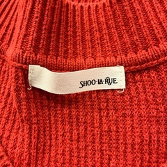 M2510-315 SHOO・LA・RUE ニット ベスト レッド Fサイズ 使用感有りの画像