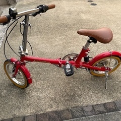 決まりました　折りたたみ自転車　(タイヤ修理必要)の画像