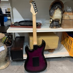 【ジモティー割】SELDER エレキギター パープル　弦一本切れています。（ID1483）の画像