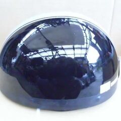 半ヘル（黒/シルバーライン）　中古ヘルメット◆彦根市～の画像