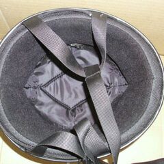 半ヘル（黒/シルバーライン）　中古ヘルメット◆彦根市～の画像