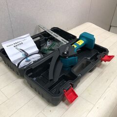 Elikliv エリクリブ 充電式チェーンソー 8インチ コードレス 電動のこぎり 木工 伐採 剪定 枝切り 軽量 ケース付 試し切りのみ　251022-5の画像