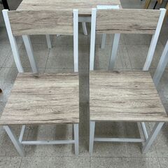 ★リユースのサカイ高崎店★TJ13134 スリーアイ 2人掛けダイニングセット 白 H70×D70×W70 クリーニング済みの画像