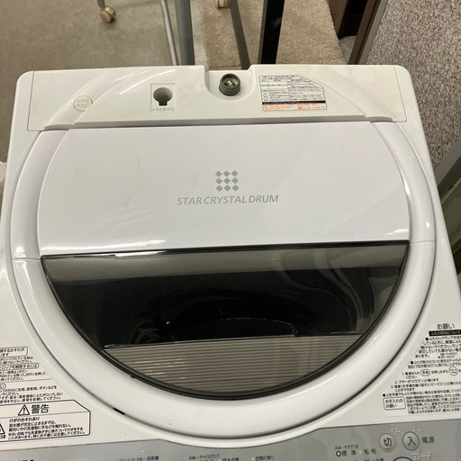 K2510-318　TOSHIBA STAR CRYSTAL DRUM 動作確認済み AW-7G6キズ汚れ有り 2017年製 7.0Kg