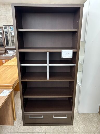 ★リユースのサカイ高崎店★TJ13136 NITORI 本棚 ブラウン H185.5×D34.5×W87.5 クリーニング済み