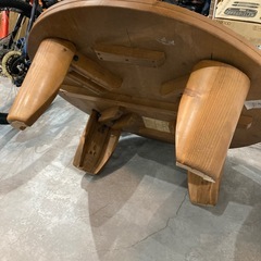 【ジモティー割】天然木 ちゃぶ台（ID1475）の画像