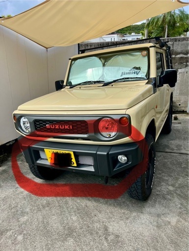 jb64 純正バンパー改ショートバンパー