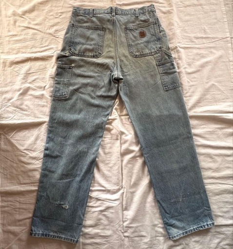 ヴィンテージ Carharttカーハートダブルニー ワークパンツ34×34