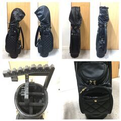【❗️✨初心者向けセット・練習用に最適✨❗️】⛳Axel Collection ゴルフクラブセット付✨ブラックキャディバッグ ✨簡易清掃❗️の画像