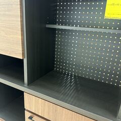 【ジャングルジャングル和歌山店】【Wa3131】食器棚　ブラウン　リユースショップ リサイクルショップ 中古家具 中古家電 中古自転車 古着 冷蔵庫 洗濯機 エアコン 電子レンジ テレビ オフィス家具 ヴィンテージ アンティーク 和歌山市 岩出市 海南市 岬町 和歌山 大阪の画像