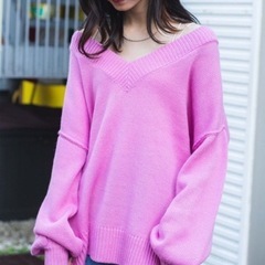 【新品】WEGO Vネックニット  フリーサイズの画像