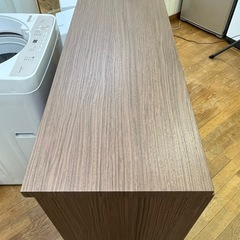 美品✨ 激安家具!! 木製キャビネット サイドボード カップボード 収納棚の画像